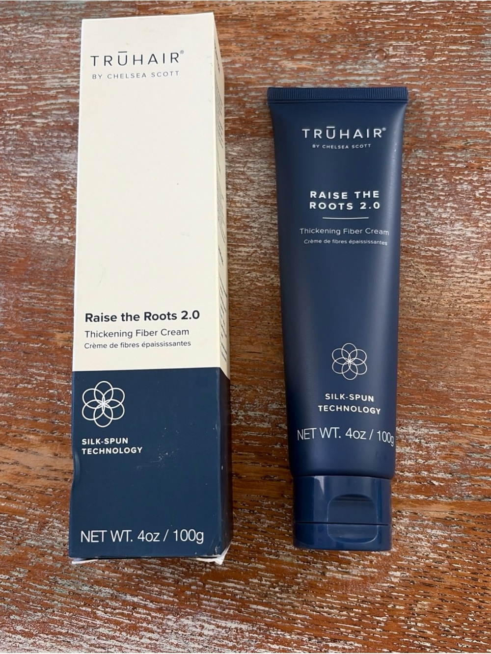 TruHair RAISE THE ROOTS 2.0 Thickening Fiber Cream Silk-Spun Tech 4 oz Sealed
